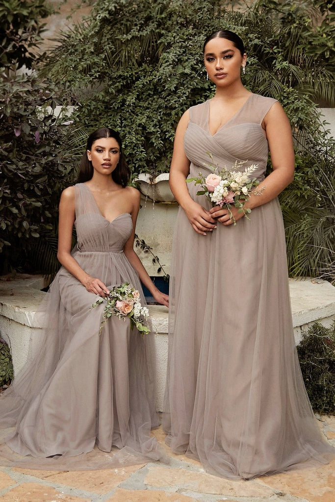 LAYERED TULLE A-LINE BRIDESMAID DRESS CDET320