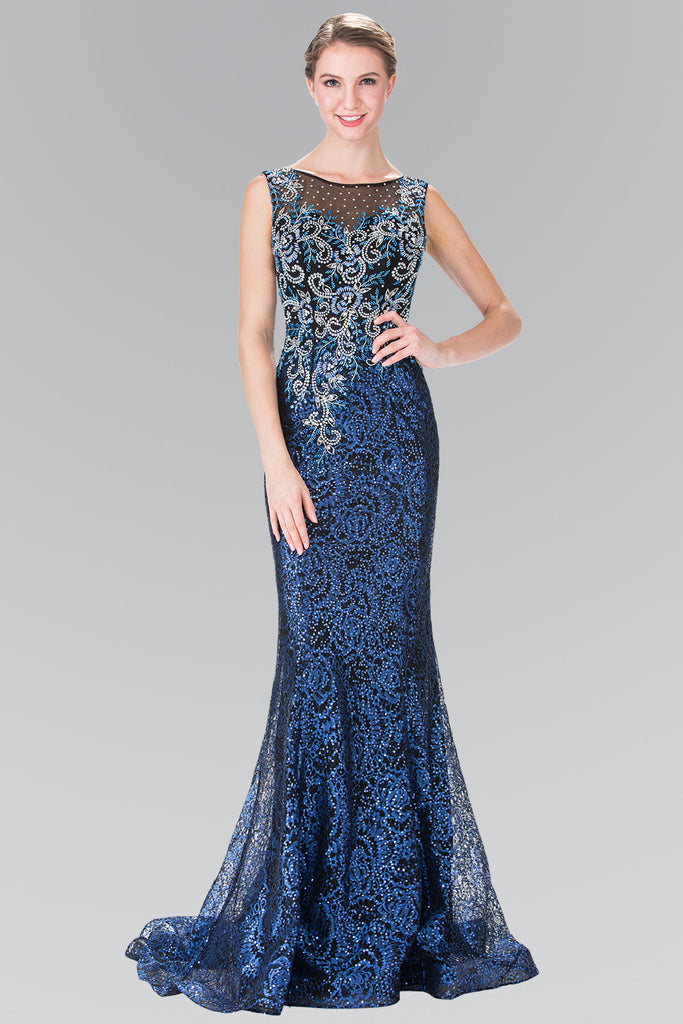 Beads Embroidered Sequin Long Dress GLGL2341 Sale
